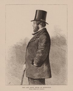 A néhai Meyer De Rothschild báró (metszet) alkotó: Richard (after) Dighton