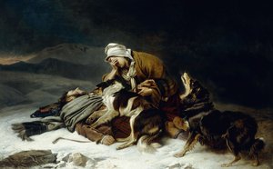 Elveszett a viharban, alkotó: Richard Ansdell