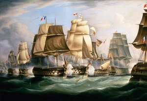 A trafalgari csata, 1805. október 21., A nap közepe (olaj, vászon)