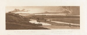 A vízmű Marliban és St. Germain en Laye-ben a távolban látható 1803-ban; A párizsi Views 15. táblája, a B1981.25.2624 tábla Emanuel kötetének nyomkövetése