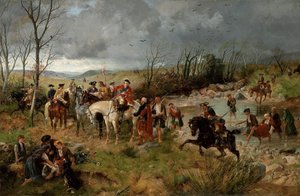 Károly Edward herceg megállása a Nairne partján, 1878