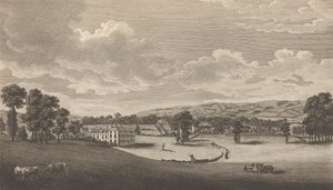Preston Hall Aylesfordban, Kent megyében, Edward Hasted The History and... című művéből, 1777-90.
