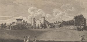 Tunbridge kastély Kent megyében, Edward Hasted, The History and... című művéből, 1777-90.