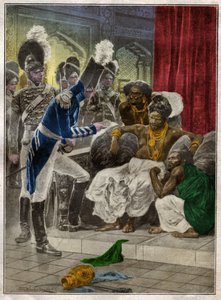 Sri Vikrama Rajasinha, Kandy (Srí Lanka) királya, akit az angolok 1815-ben bocsátottak el. 1924 (illusztráció)