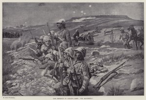Caesar táborának védelme, "szuronyokat javítani!" (litho)