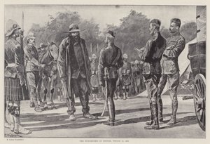 Cronje átadása, 1900. február 27. (litho) alkotó: Richard Caton II (after) Woodville