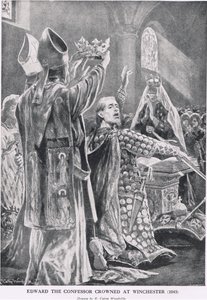 1043-ban Winchesterben koronázták meg a gyóntató Edwardot a Hutchinson története a brit nemzetről című művéből, 1920 körül