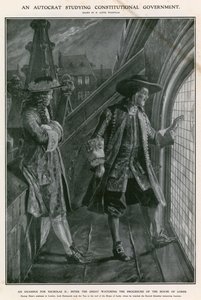Nagy Péter a Lordok Házának eljárását figyeli alkotó: Richard Caton Woodville
