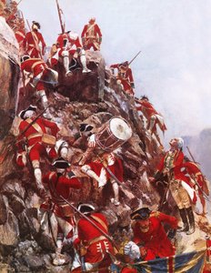 Ábrahám magaslatainak skálázása alkotó: Richard Caton Woodville