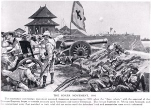 The Boxer Movement, illusztráció a „Hutchinsons History of the Nations” című művéből, 1910 körül