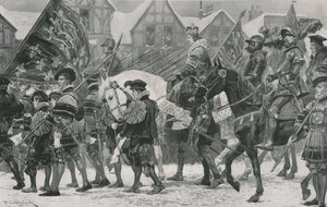 VI. Edward koronázási körmenete Londonban alkotó: Richard Caton Woodville