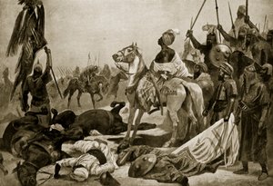 Hyder Ali Conjeveramban, 1780, illusztráció a 