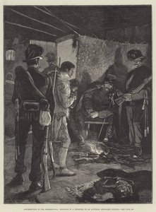 Felkelés Hercegovinában, egy fogoly behurcolása az osztrák csendőrállomásra alkotó: Richard Caton Woodville junior