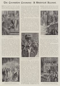 A koronázási szertartás, történelmi beszámoló alkotó: Richard Caton Woodville junior