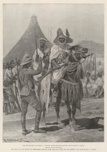 The Hostilities in Nigéria, egy brit expedíciós tiszt interjút készít egy főnökkel
