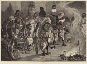 The War in the Soudan, egy dervis, aki a szent háborút prédikálja az arab főnököknek