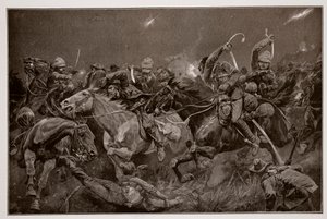 A 19. huszárok éjszakai rohama Lydenberg mellett 1900. november 7-én alkotó: Richard Caton Woodville junior