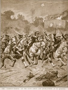 A skót szürkék és hegyvidékiek „kengyeltöltete” St. Quentinben, 1914–1919