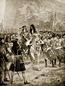 Gibraltár átadása az angoloknak, 1704. július 24., illusztráció a 