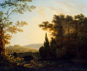 „Klasszikus táj templommal”, 1788