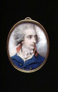 PD.195-1961 Vilmos vezérőrnagy portréja, Fielding vikomt, 1790 körül (elefántcsont) alkotó: Richard Cosway