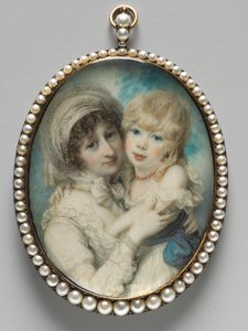 Catherine Clemens és fia, John Marcus Clemens portréja, c. 1800.
