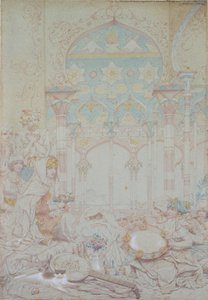 Fantázia az egyiptomi háremről, 1865 alkotó: Richard Dadd