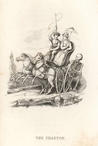 A Halál és a Phaeton csontváza. ,1827 (metszet)