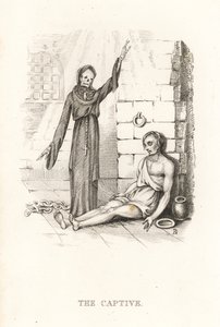 A Halál és a fogoly csontváza. ,1827 (metszet)
