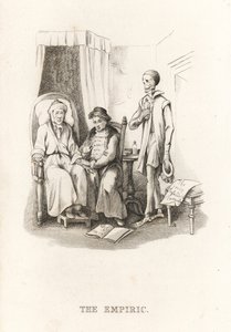 A Halál csontváza és a káprázatos doktor. ,1827 (metszet)