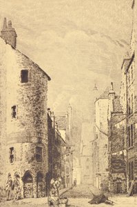 Fish Street (rézkarc) alkotó: Richard Davidson Winter
