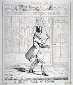 "A heves hóesés", 1821 alkotó: Richard Dighton