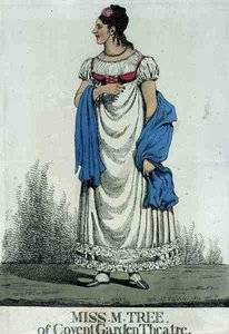 Miss M. Tree of Covent Garden Theatre, kocsma. írta Thomas McLean alkotó: Richard Dighton