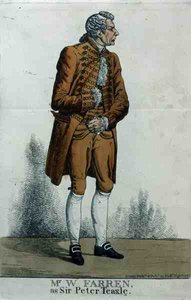 William Farren (1786-1861) mint Sir Peter Teazle alkotó: Richard Dighton