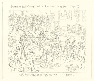 1849, Néhány barát teára és egy kis zenére alkotó: Richard Doyle