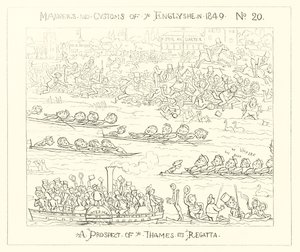 1849, A Temze Regatta kilátása alkotó: Richard Doyle