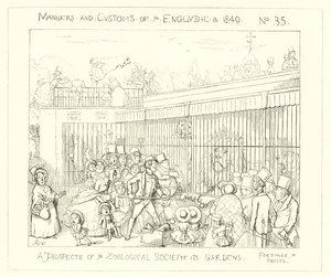 1849, Az Állattani Társaság kertjeinek kilátása alkotó: Richard Doyle