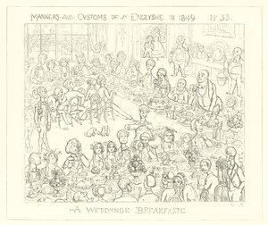 1849, esküvői reggeli alkotó: Richard Doyle