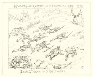 1849, Szarvaslesés a Felvidéken alkotó: Richard Doyle