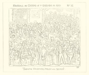 1849, A társadalom egy Soiree-n szórakozik alkotó: Richard Doyle