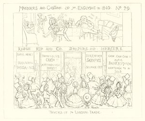 1849, A londoni kereskedelem trükkjei alkotó: Richard Doyle