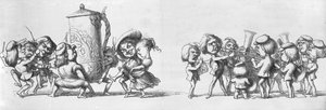 Az 1851-es Nagy Kiállításon a látogatóknak zenélő zenekarok alkotó: Richard Doyle