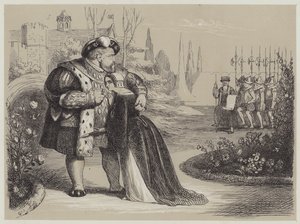 Kritikus pillanat Catherine Parr életében (akvatinta)