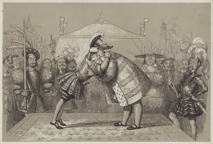 Az aranyszövet mezője (akvatinta) alkotó: Richard Doyle