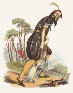 Illusztráció: Jack, az óriásgyilkos (színes litó) alkotó: Richard Doyle