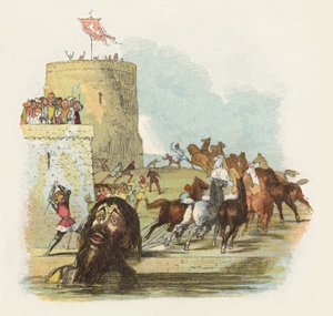 Illusztráció: Jack, az óriásgyilkos (színes litó) alkotó: Richard Doyle