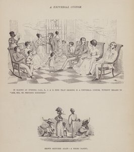 Oldal a Brown, Jones és Robinson urak amerikai körútjából (metszet) alkotó: Richard Doyle