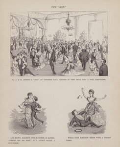 Oldal a Brown, Jones és Robinson urak amerikai körútjából (metszet) alkotó: Richard Doyle