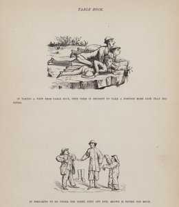 Oldal a Brown, Jones és Robinson urak amerikai körútjából (metszet) alkotó: Richard Doyle