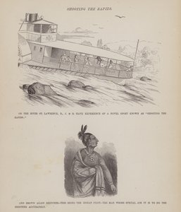 Oldal a Brown, Jones és Robinson urak amerikai körútjából (metszet) alkotó: Richard Doyle